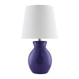 Modern European furniture - White Cotton Ceramic Table Lamp - www.oroa.com