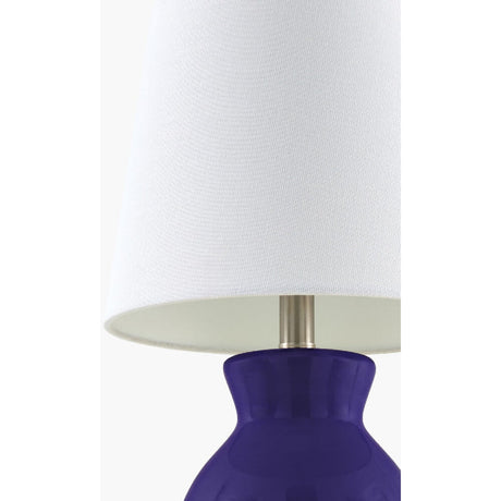 Modern European furniture - White Cotton Ceramic Table Lamp - www.oroa.com