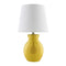 Modern European furniture - White Cotton Ceramic Table Lamp - www.oroa.com