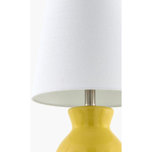   Modern European furniture - White Cotton Ceramic Table Lamp - www.oroa.com | Oroa.com