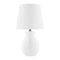 Modern European furniture - White Cotton Ceramic Table Lamp - www.oroa.com