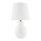 Modern European furniture - White Cotton Ceramic Table Lamp - www.oroa.com