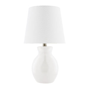   Modern European furniture - White Cotton Ceramic Table Lamp - www.oroa.com | Oroa.com