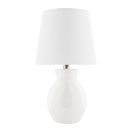   Modern European furniture - White Cotton Ceramic Table Lamp - www.oroa.com | Oroa.com