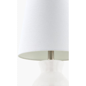   Modern European furniture - White Cotton Ceramic Table Lamp - www.oroa.com | Oroa.com