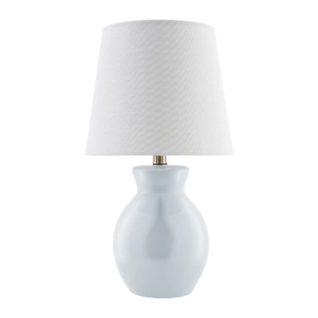 Modern European furniture - White Cotton Ceramic Table Lamp - www.oroa.com