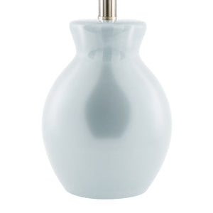   Modern European furniture - White Cotton Ceramic Table Lamp - www.oroa.com | Oroa.com