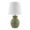 Modern European furniture - White Cotton Ceramic Table Lamp - www.oroa.com
