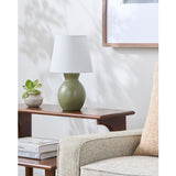 Modern European furniture - White Cotton Ceramic Table Lamp - www.oroa.com