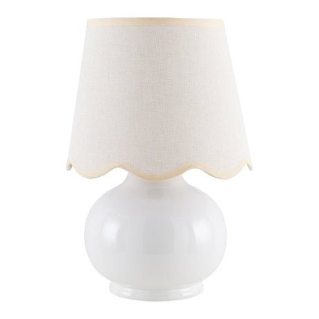 Modern European furniture - Glazed Ceramic Raffia Table Lamp - www.oroa.com
