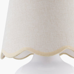   Modern European furniture - Glazed Ceramic Raffia Table Lamp - www.oroa.com | Oroa.com