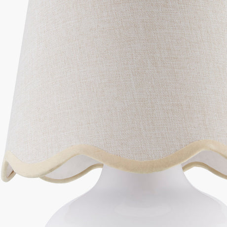 Modern European furniture - Glazed Ceramic Raffia Table Lamp - www.oroa.com