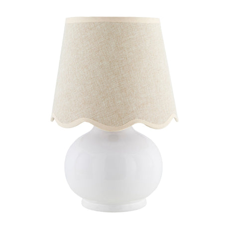 Modern European furniture - Glazed Ceramic Raffia Table Lamp - www.oroa.com