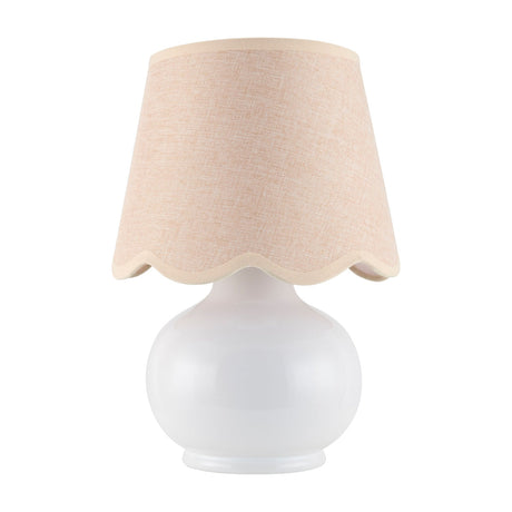 Modern European furniture - Glazed Ceramic Raffia Table Lamp - www.oroa.com