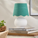 Modern European furniture - Glazed Ceramic Raffia Table Lamp - www.oroa.com
