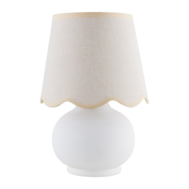 Modern European furniture - Glazed Ceramic Raffia Table Lamp - www.oroa.com