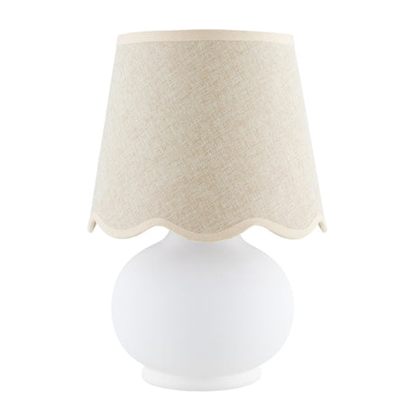 Modern European furniture - Glazed Ceramic Raffia Table Lamp - www.oroa.com