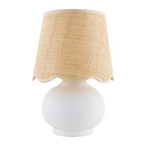   Modern European furniture - Beige Raffia Accent Table Lamp - www.oroa.com | Oroa.com