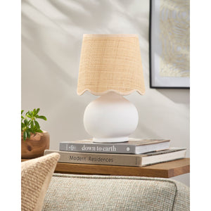   Modern European furniture - Beige Raffia Accent Table Lamp - www.oroa.com | Oroa.com