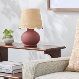   Modern European furniture - Beige Raffia Accent Table Lamp - www.oroa.com | Oroa.com