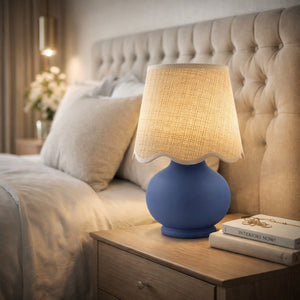   Modern European furniture - Beige Raffia Accent Table Lamp - www.oroa.com | Oroa.com