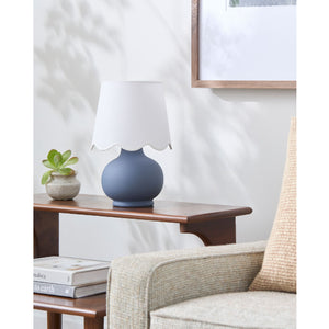   Modern European furniture - Scalloped Raffia Accent Table Lamp - www.oroa.com | Oroa.com