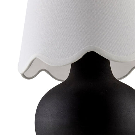 Modern European furniture - Scalloped Raffia Accent Table Lamp - www.oroa.com