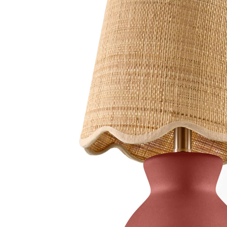 Modern European furniture - Scalloped Edge Accent Table Lamp - www.oroa.com
