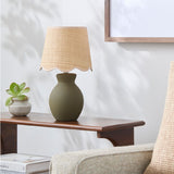 Modern European furniture - Scalloped Edge Accent Table Lamp - www.oroa.com