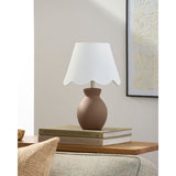 Modern European furniture - Scalloped Edge Accent Table Lamp - www.oroa.com