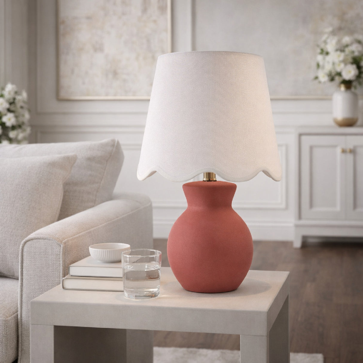   Scalloped Edge Accent Table Lamp | Oroa.com