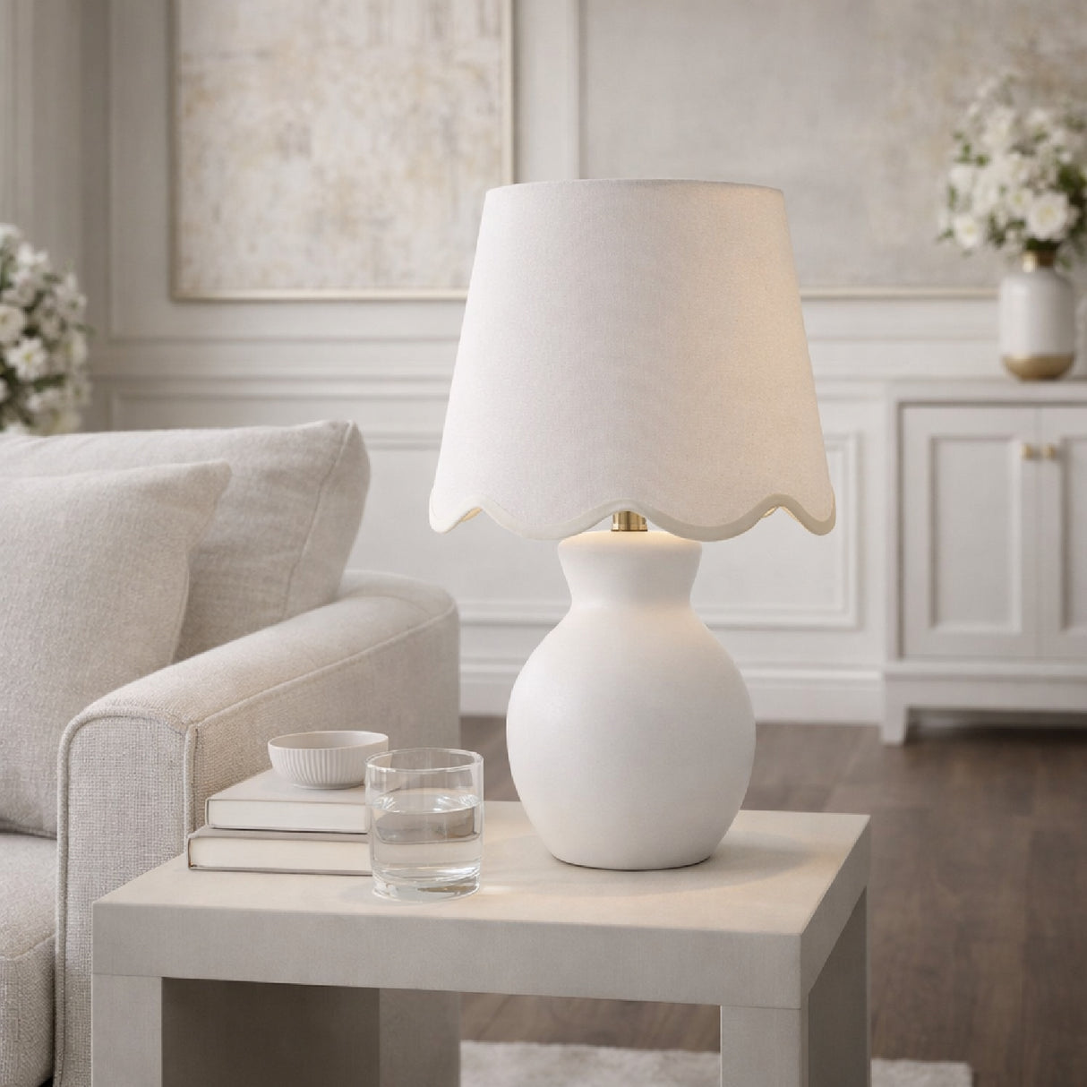   Scalloped Edge Accent Table Lamp | Oroa.com