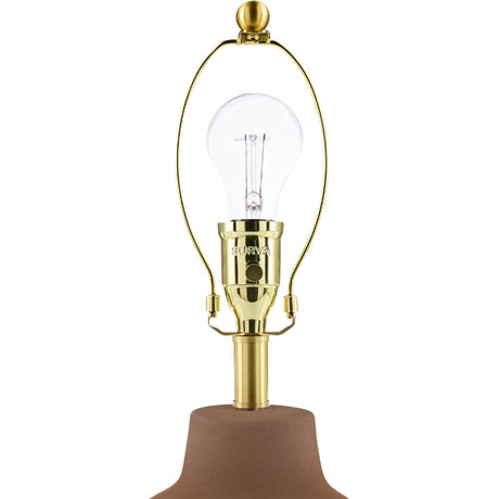 Modern European furniture - Wavy Linen Ceramic Table Lamp - www.oroa.com