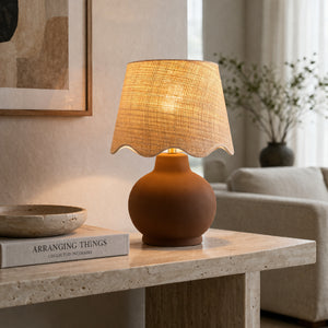   Wavy Linen Ceramic Table Lamp | Oroa.com