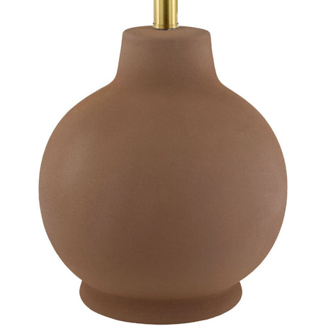 Modern European furniture - Wavy Linen Ceramic Table Lamp - www.oroa.com