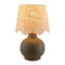 Modern European furniture - Wavy Linen Ceramic Table Lamp - www.oroa.com