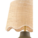 Modern European furniture - Wavy Linen Ceramic Table Lamp - www.oroa.com