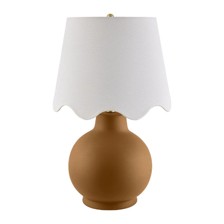 Modern European furniture - Wavy Linen Ceramic Table Lamp - www.oroa.com