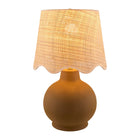 Modern European furniture - Wavy Linen Ceramic Table Lamp - www.oroa.com