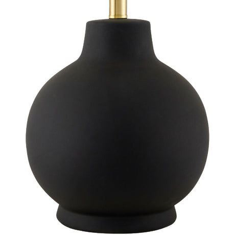 Modern European furniture - Wavy Linen Ceramic Table Lamp - www.oroa.com