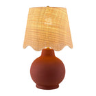 Modern European furniture - Wavy Linen Ceramic Table Lamp - www.oroa.com