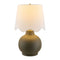 Modern European furniture - Wavy Linen Ceramic Table Lamp - www.oroa.com