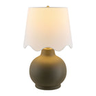 Modern European furniture - Wavy Linen Ceramic Table Lamp - www.oroa.com