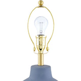 Modern European furniture - Wavy Linen Ceramic Table Lamp - www.oroa.com