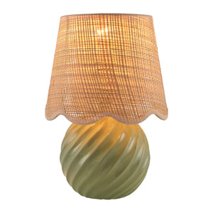   Round Glazed Ceramic Table Lamp | Oroa.com