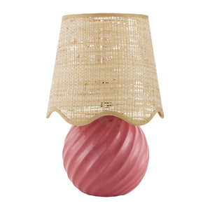   Round Glazed Ceramic Table Lamp | Oroa.com