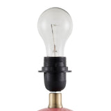 Modern European furniture - Round Glazed Ceramic Table Lamp - www.oroa.com