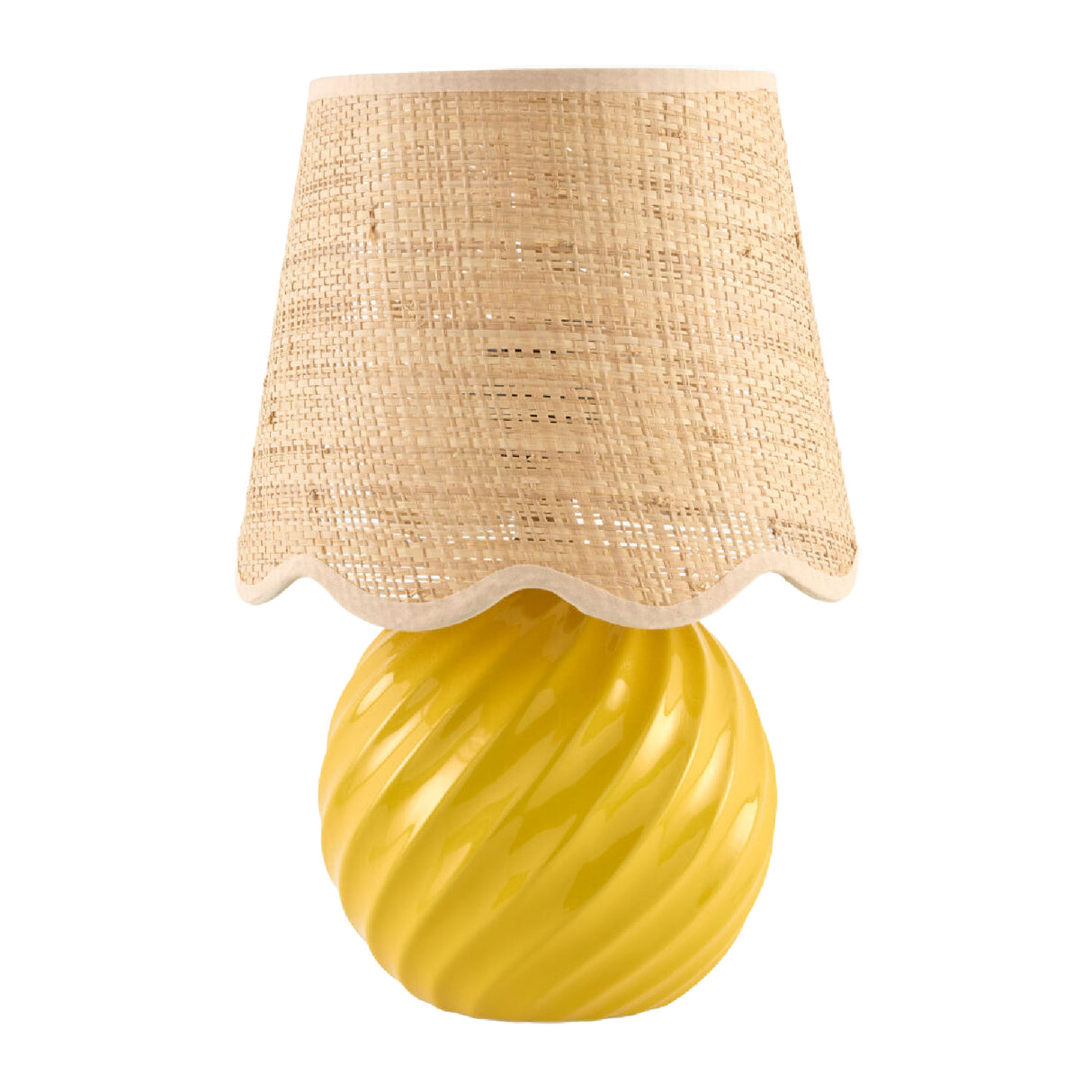   Round Glazed Ceramic Table Lamp | Oroa.com