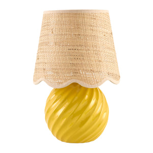   Round Glazed Ceramic Table Lamp | Oroa.com