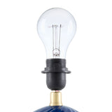 Modern European furniture - Round Glazed Ceramic Table Lamp - www.oroa.com